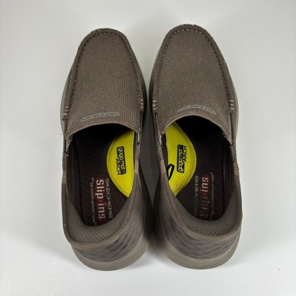 Skechers Parson Ralven Men\'s US 11.5 Taupe Moc Toe Slip-On‎ Casual Comfort Shoes main image 4